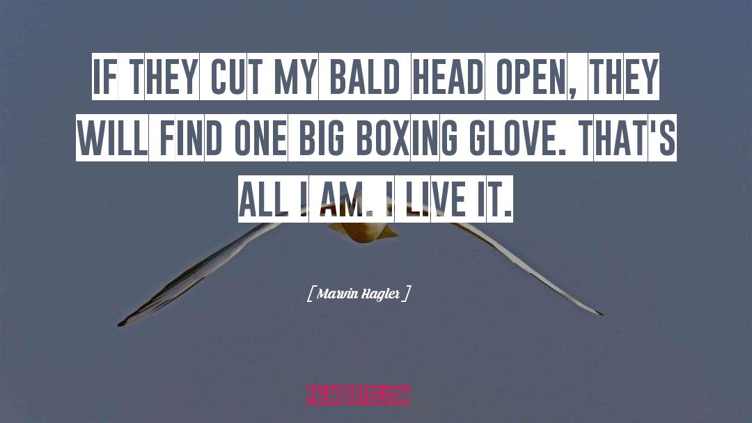 Marvin Hagler Quotes: If they cut my bald