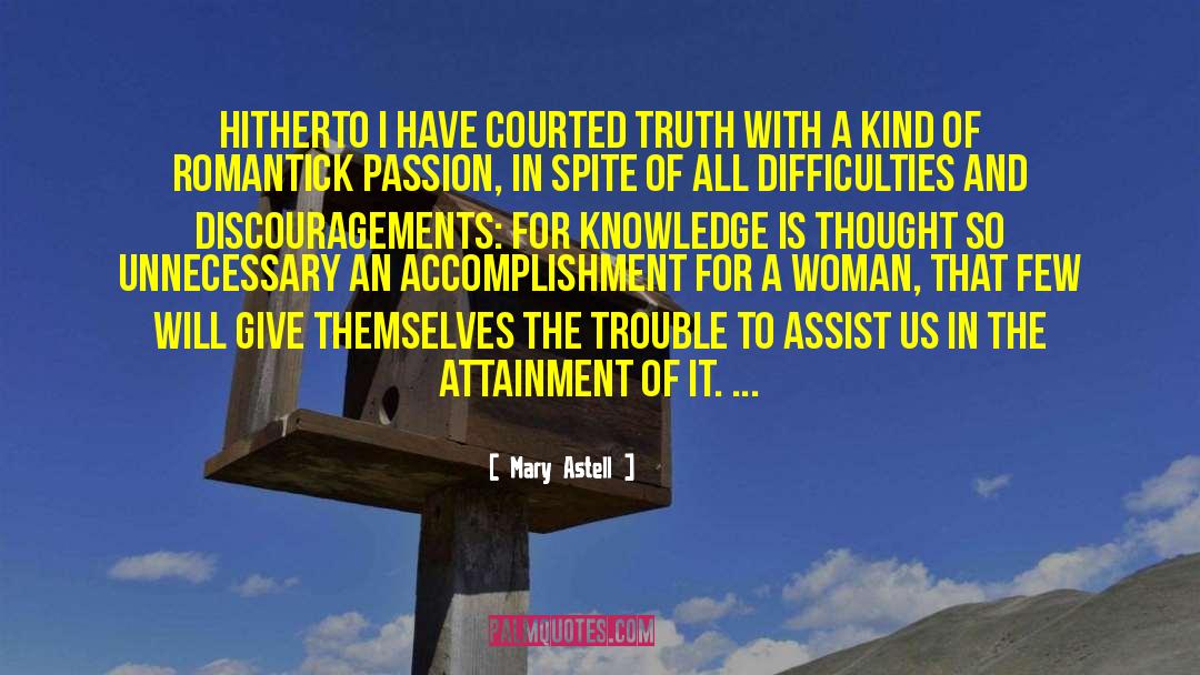 Mary Astell Quotes: Hitherto I have courted Truth