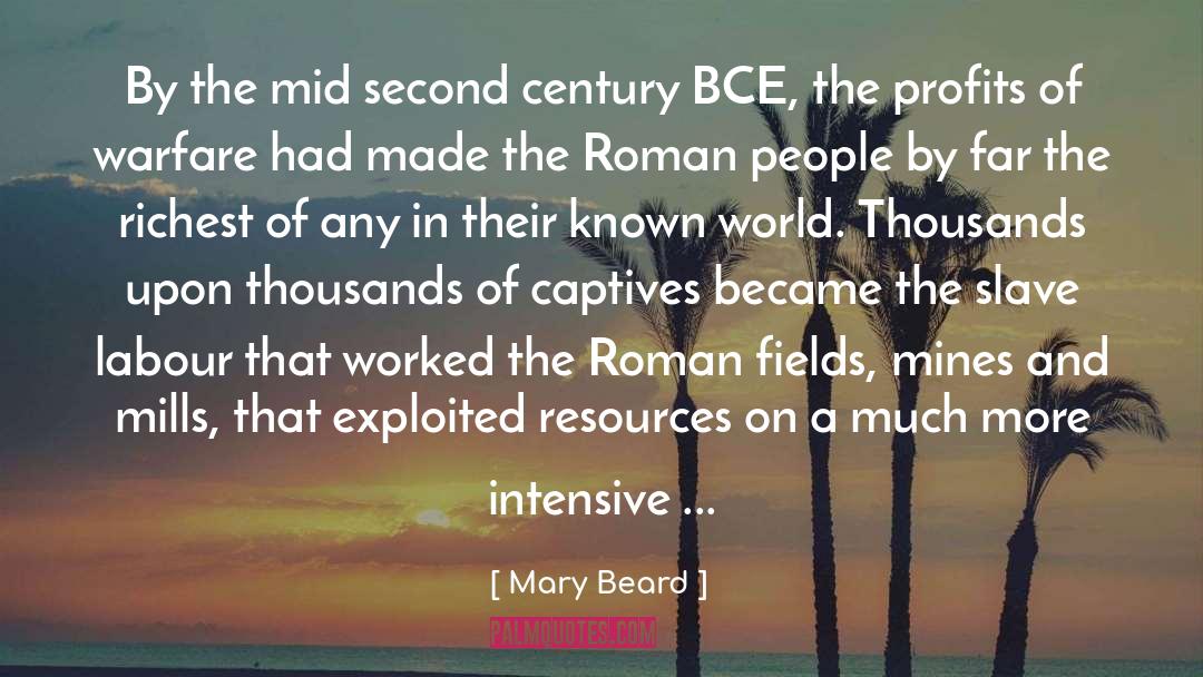 Mary Beard Quotes: By the mid second century