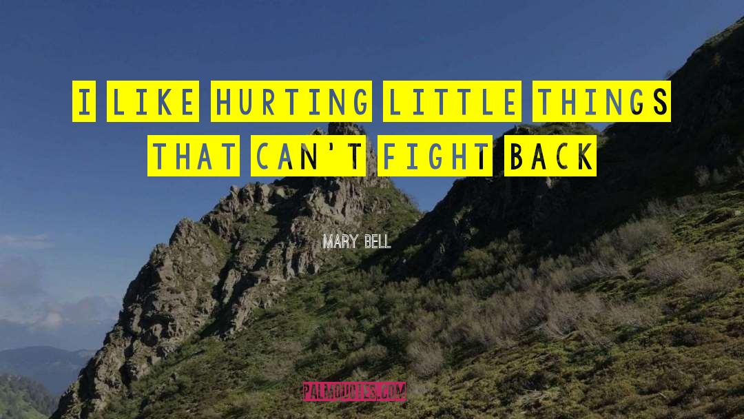 Mary Bell Quotes: I like hurting little things