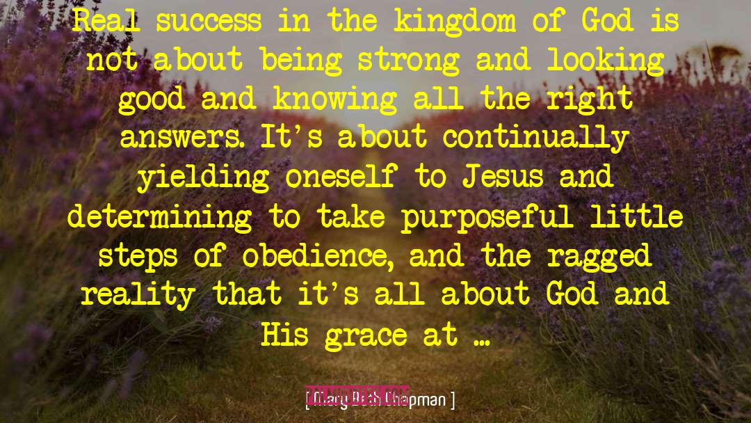 Mary Beth Chapman Quotes: Real success in the kingdom