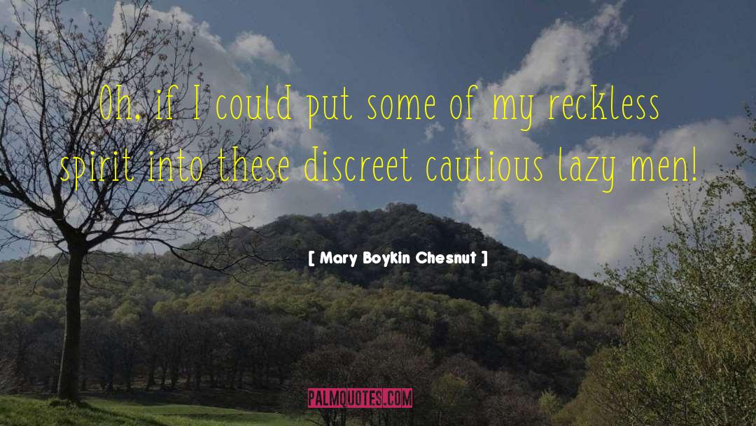 Mary Boykin Chesnut Quotes: Oh, if I could put