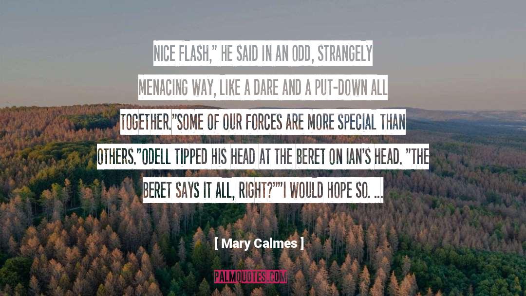 Mary Calmes Quotes: Nice flash,