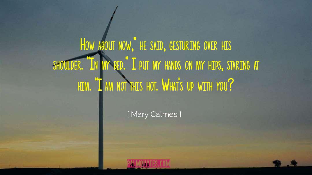 Mary Calmes Quotes: How about now,