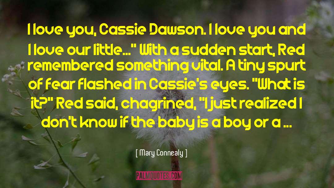 Mary Connealy Quotes: I love you, Cassie Dawson.
