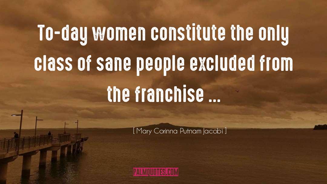 Mary Corinna Putnam Jacobi Quotes: To-day women constitute the only