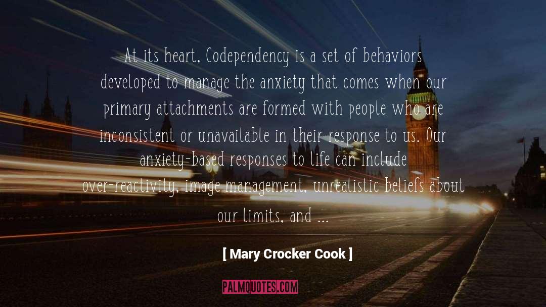 Mary Crocker Cook Quotes: At its heart, Codependency is