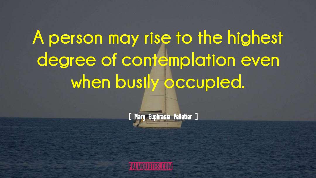 Mary Euphrasia Pelletier Quotes: A person may rise to