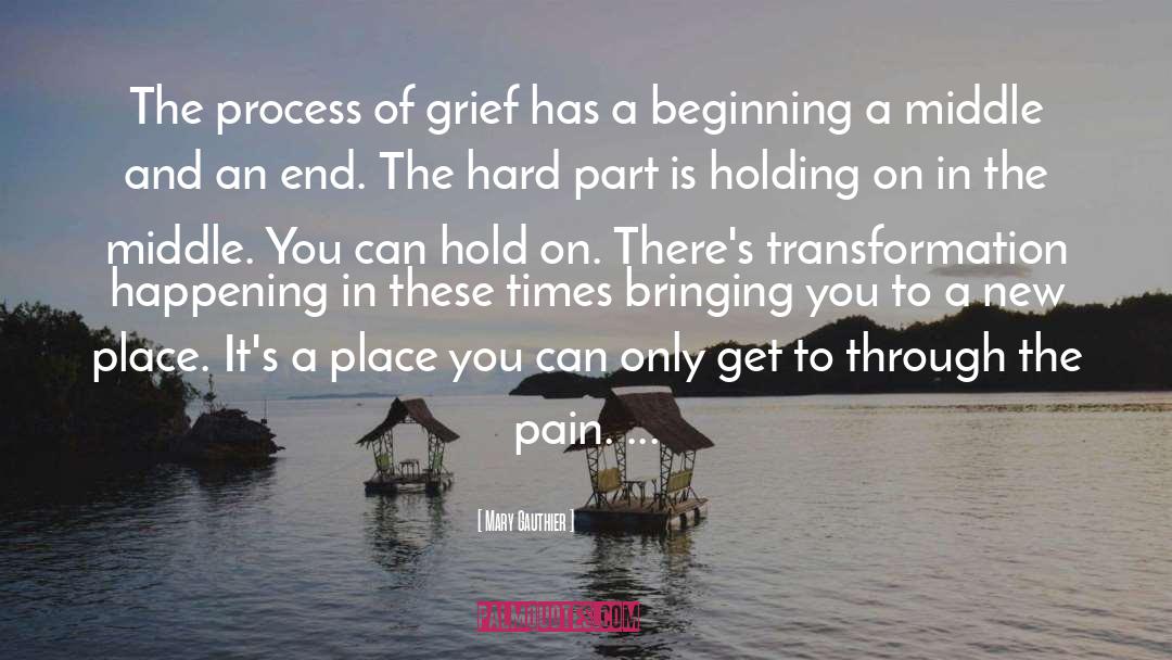 Mary Gauthier Quotes: The process of grief has