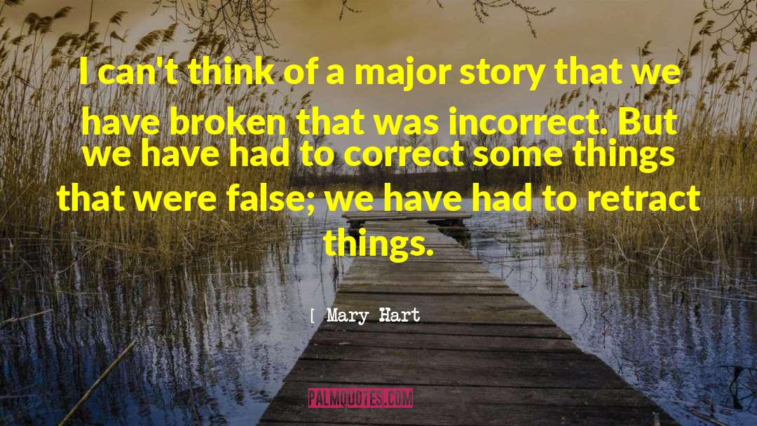 Mary Hart Quotes: I can't think of a