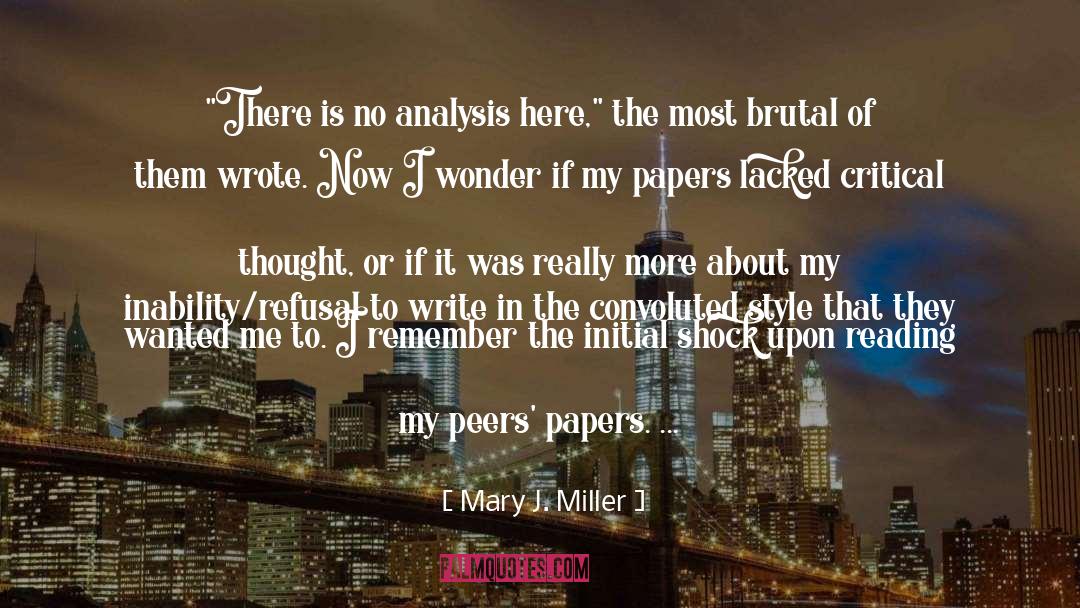 Mary J. Miller Quotes: 