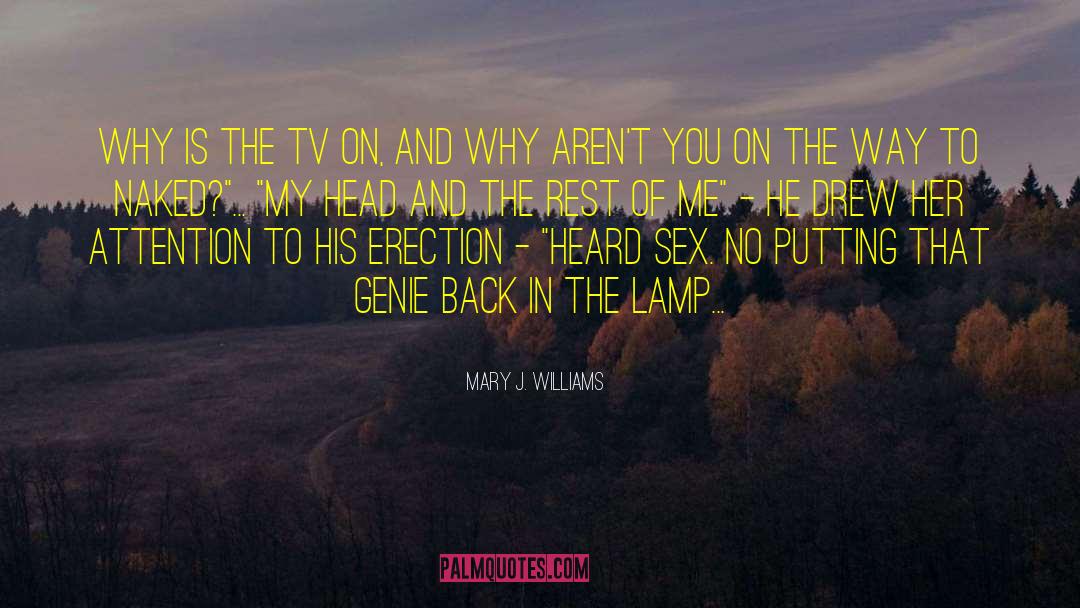 Mary J. Williams Quotes: Why is the TV on,