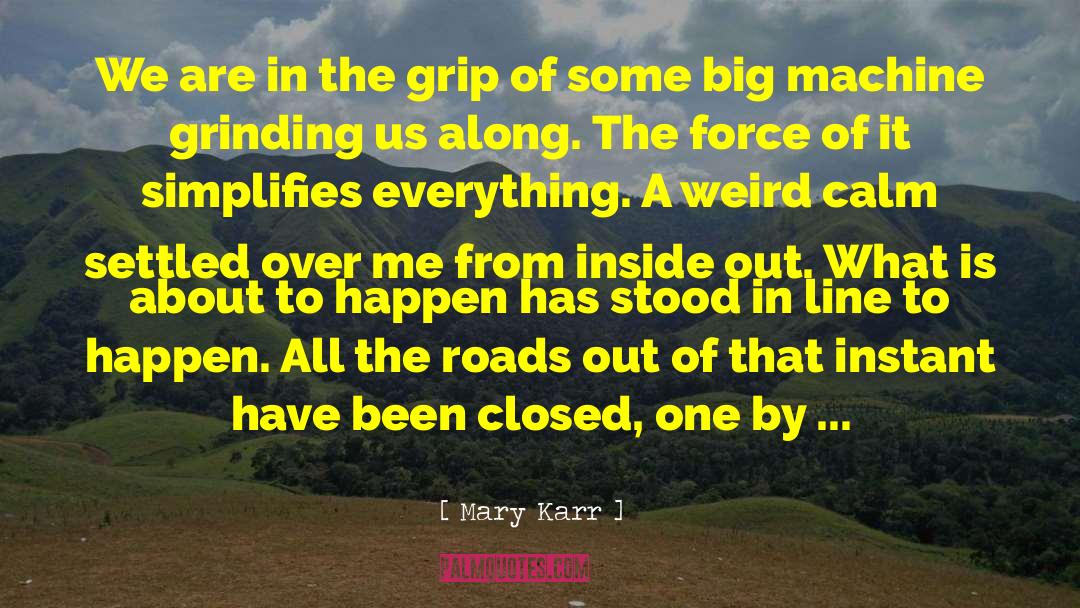 Mary Karr Quotes: We are in the grip