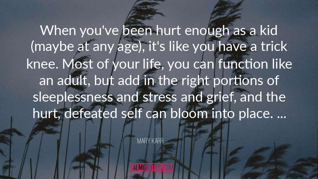 Mary Karr Quotes: When you've been hurt enough