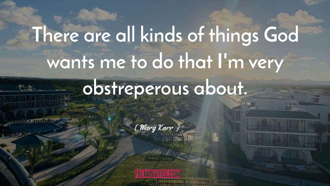 Mary Karr Quotes: There are all kinds of