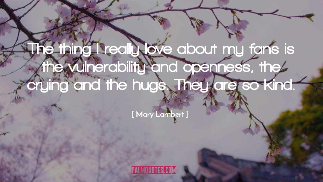 Mary Lambert Quotes: The thing I really love