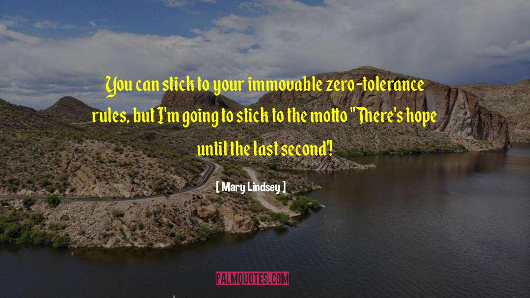 Mary Lindsey Quotes: You can stick to your
