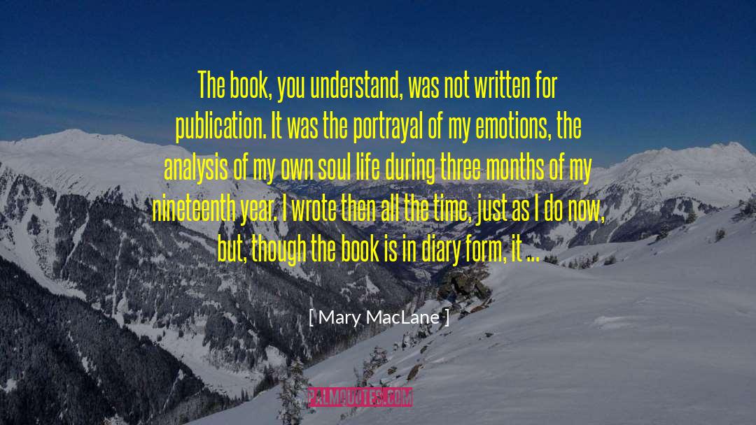 Mary MacLane Quotes: The book, you understand, was