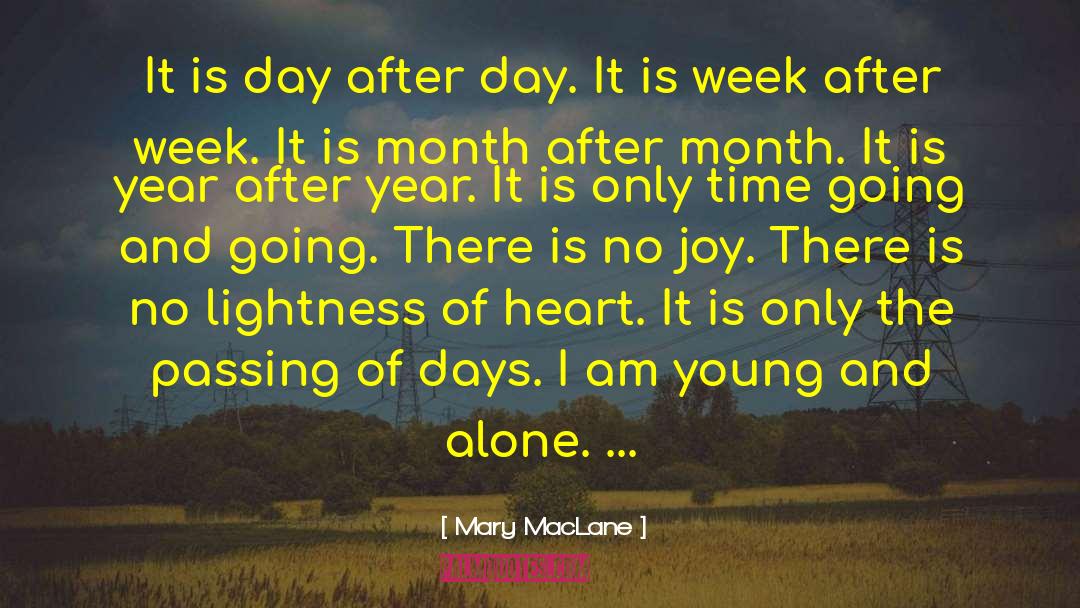 Mary MacLane Quotes: It is day after day.