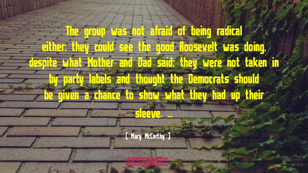 Mary McCarthy Quotes: The group was not afraid