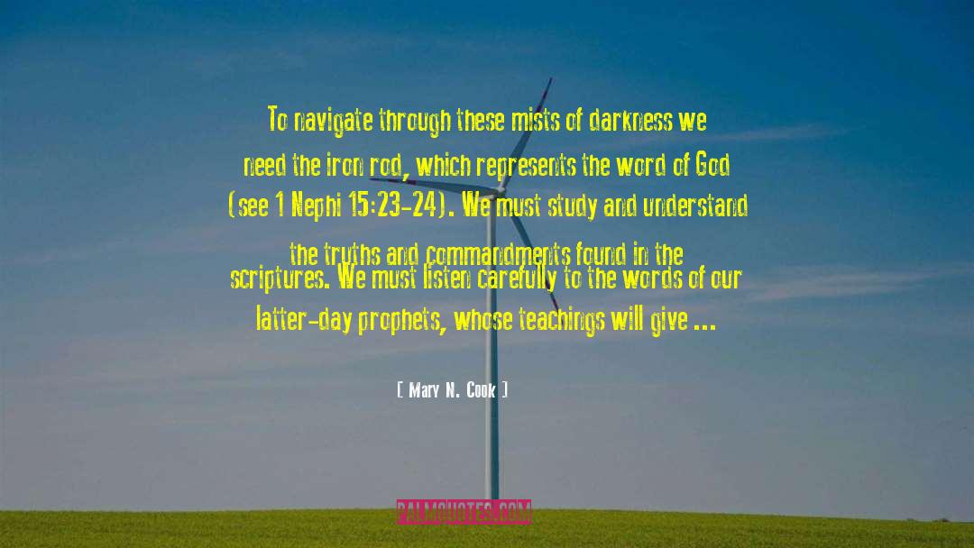 Mary N. Cook Quotes: To navigate through these mists
