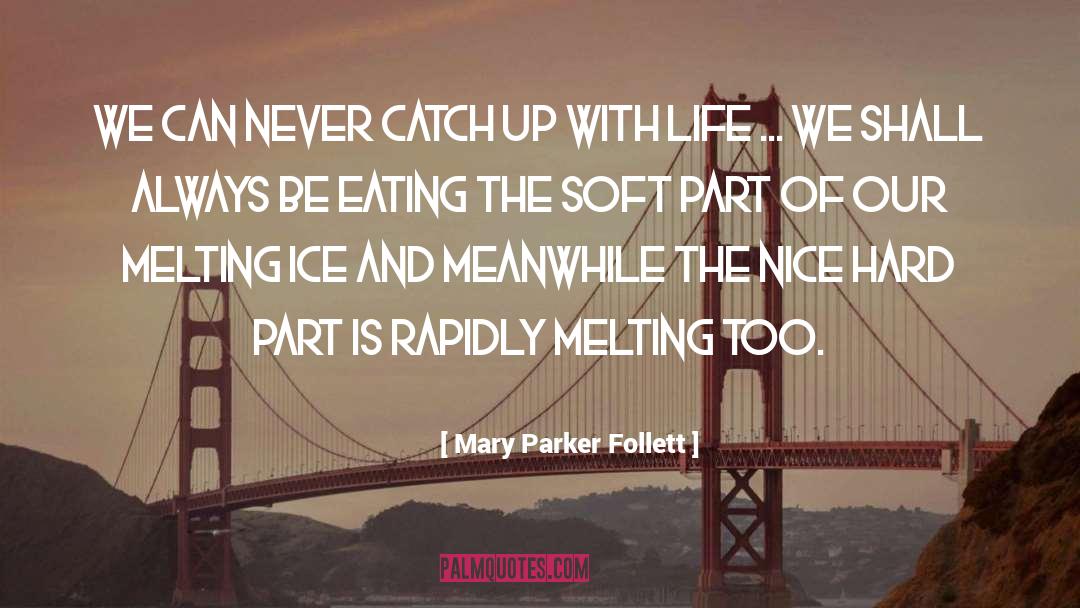 Mary Parker Follett Quotes: We can never catch up