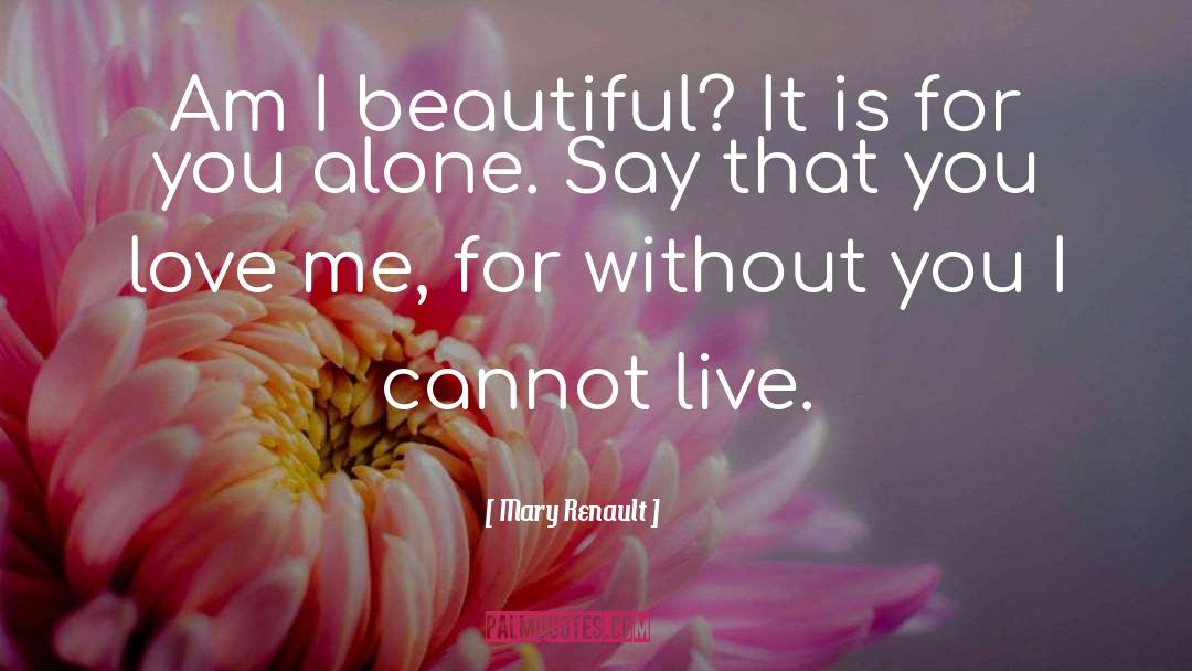 Mary Renault Quotes: Am I beautiful? It is