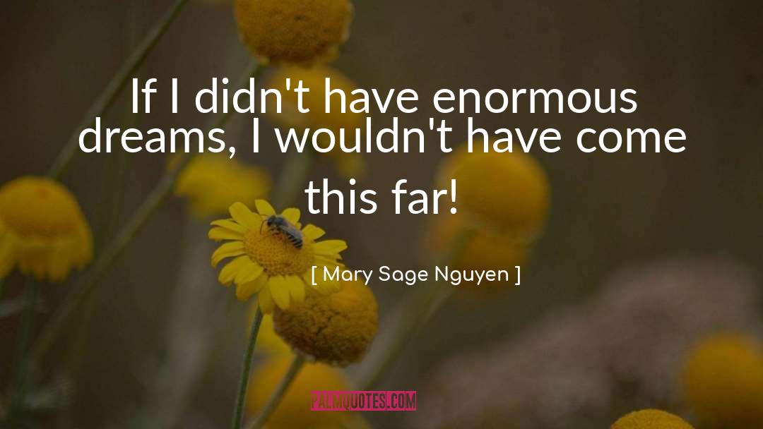 Mary Sage Nguyen Quotes: If I didn't have enormous
