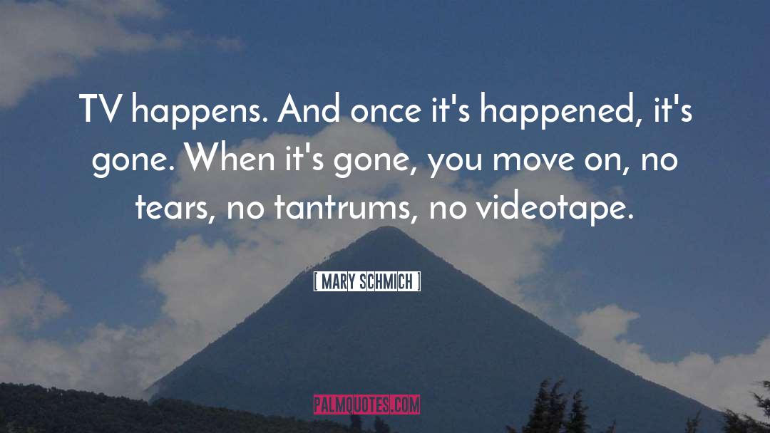 Mary Schmich Quotes: TV happens. And once it's