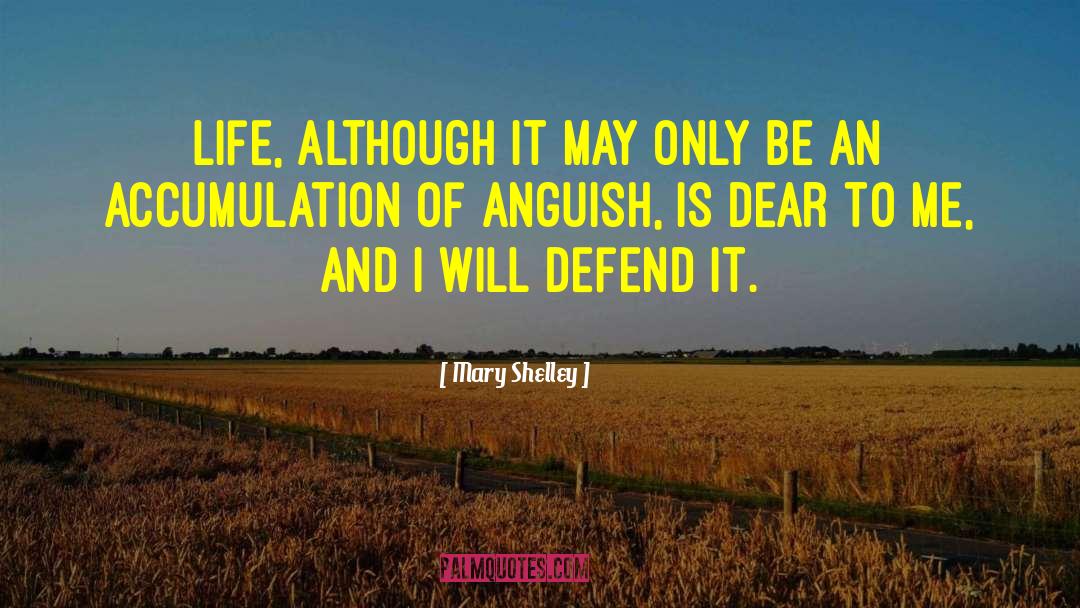 Mary Shelley Quotes: Life, although it may only