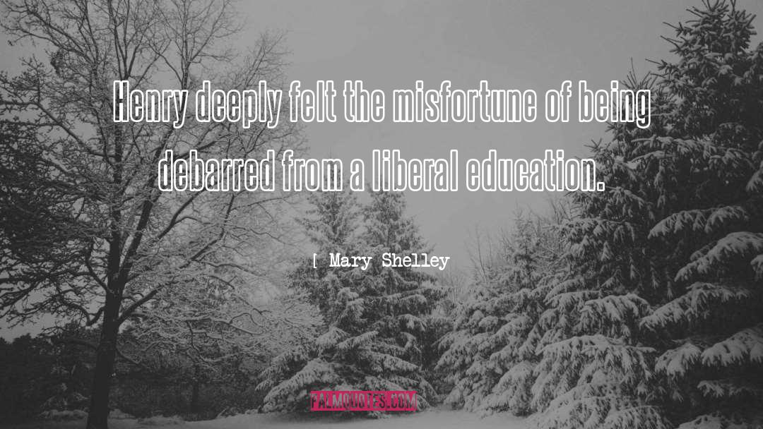 Mary Shelley Quotes: Henry deeply felt the misfortune