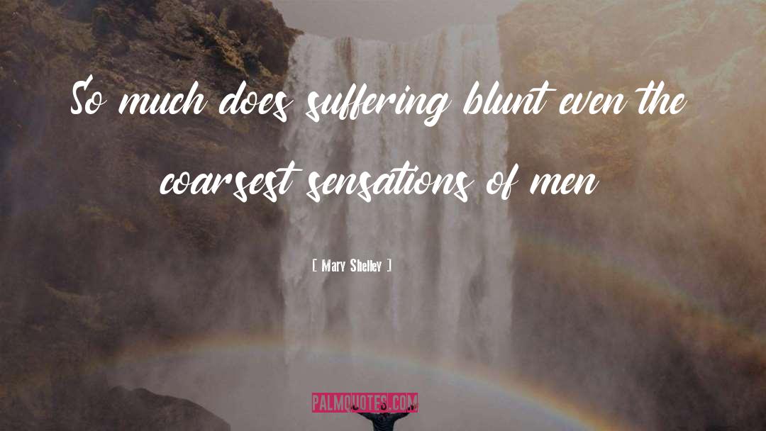 Mary Shelley Quotes: So much does suffering blunt