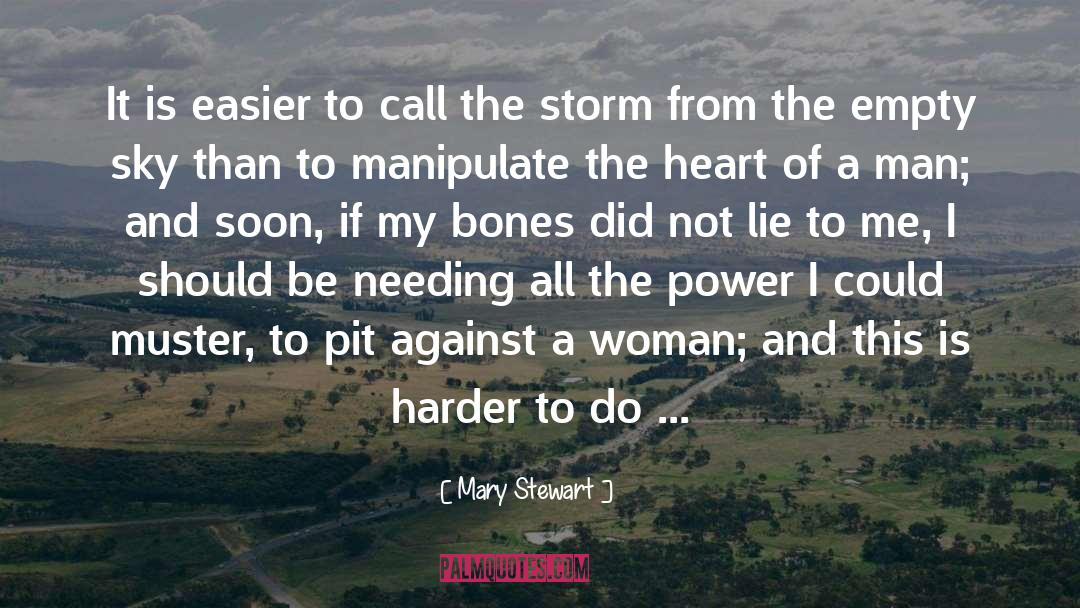 Mary  Stewart Quotes: It is easier to call