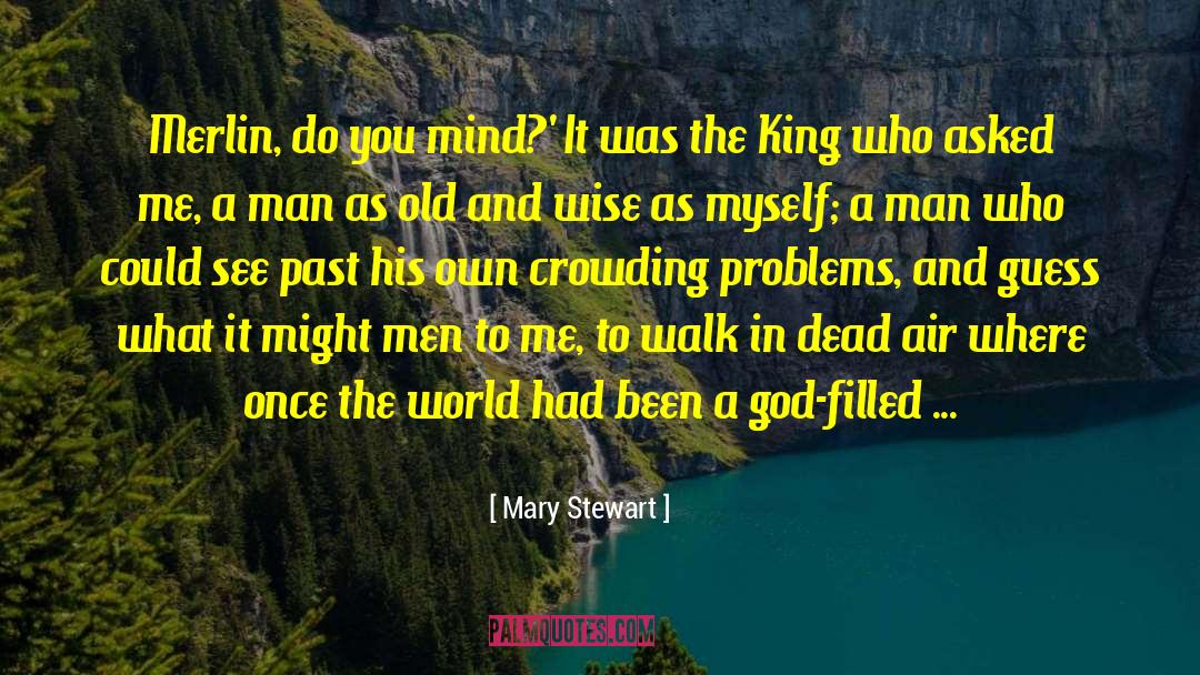 Mary  Stewart Quotes: Merlin, do you mind?' It