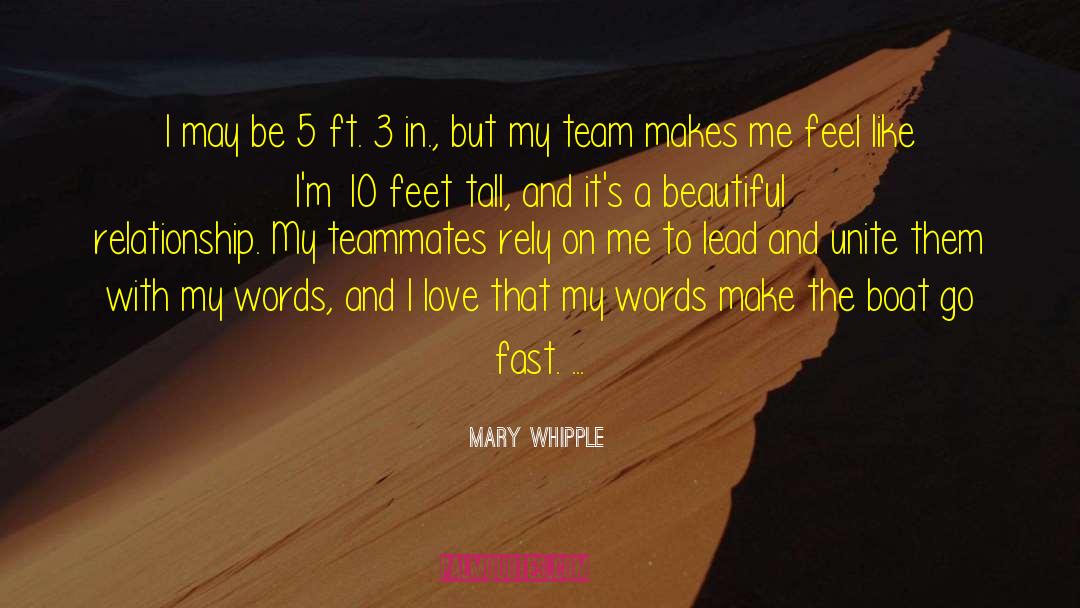 Mary Whipple Quotes: I may be 5 ft.