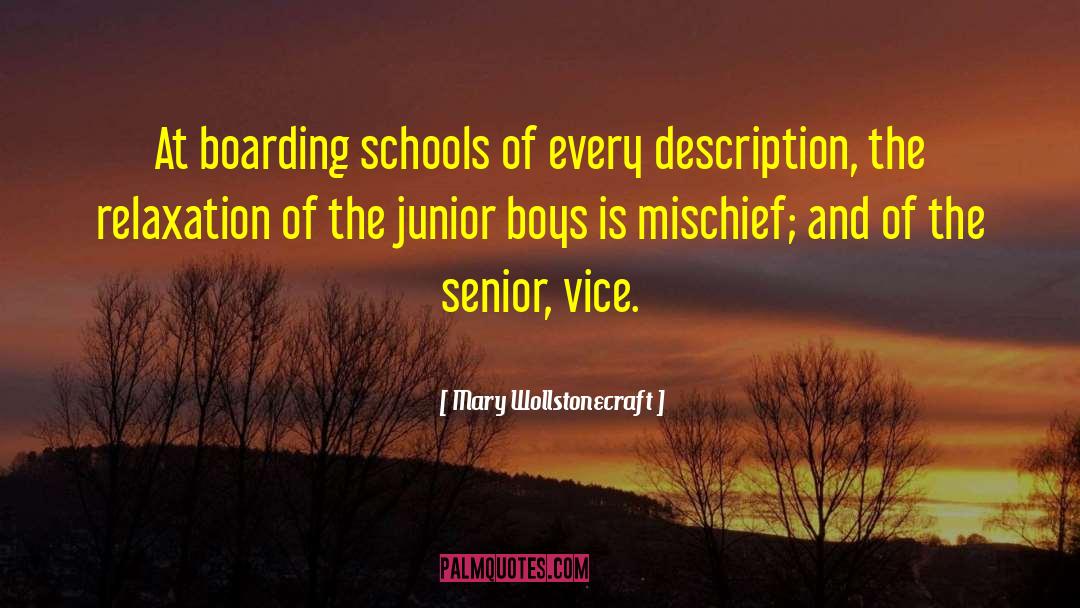 Mary Wollstonecraft Quotes: At boarding schools of every