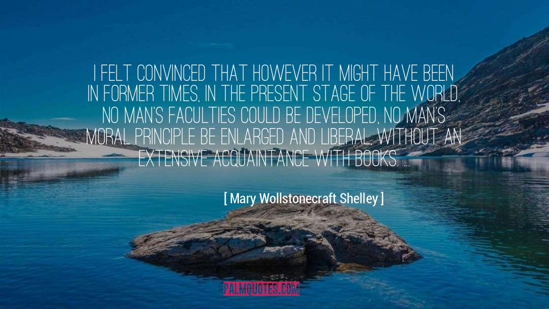 Mary Wollstonecraft Shelley Quotes: I felt convinced that however