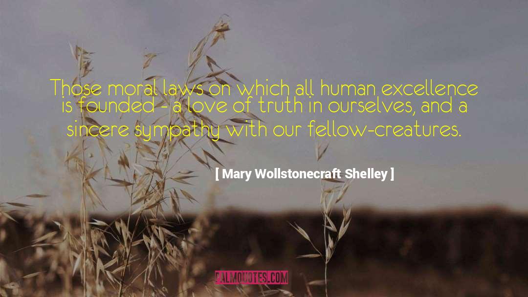 Mary Wollstonecraft Shelley Quotes: Those moral laws on which