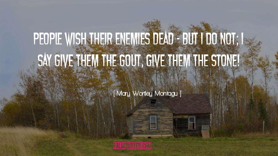 Mary Wortley Montagu Quotes: People wish their enemies dead