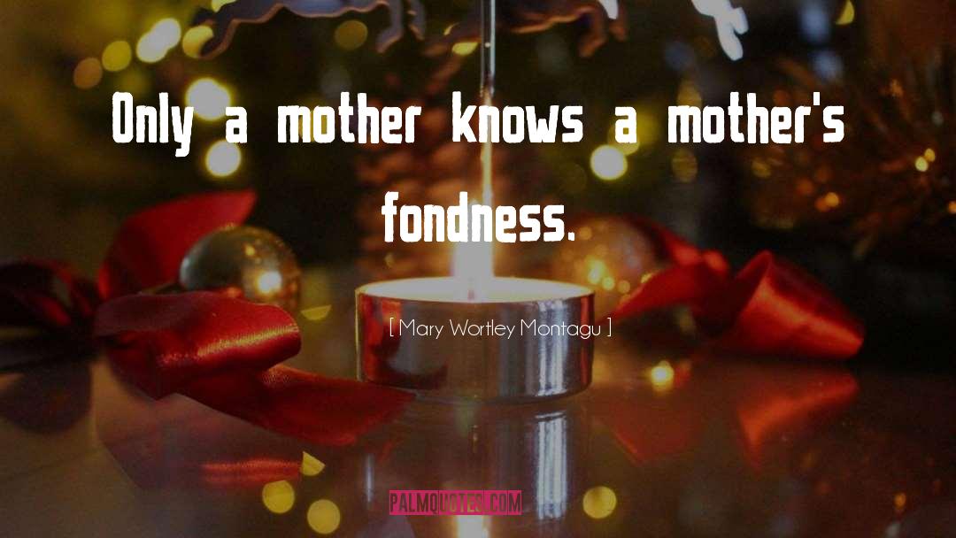 Mary Wortley Montagu Quotes: Only a mother knows a