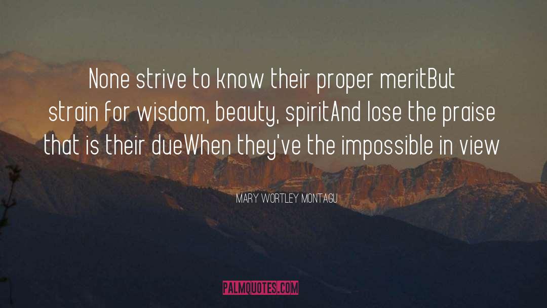 Mary Wortley Montagu Quotes: None strive to know their