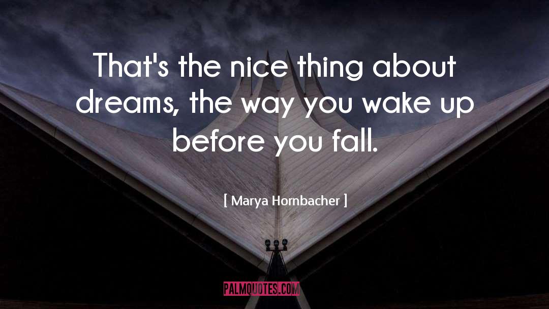 Marya Hornbacher Quotes: That's the nice thing about