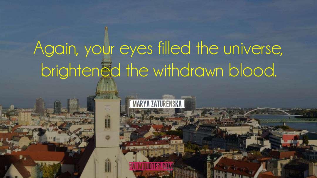 Marya Zaturenska Quotes: Again, your eyes filled the
