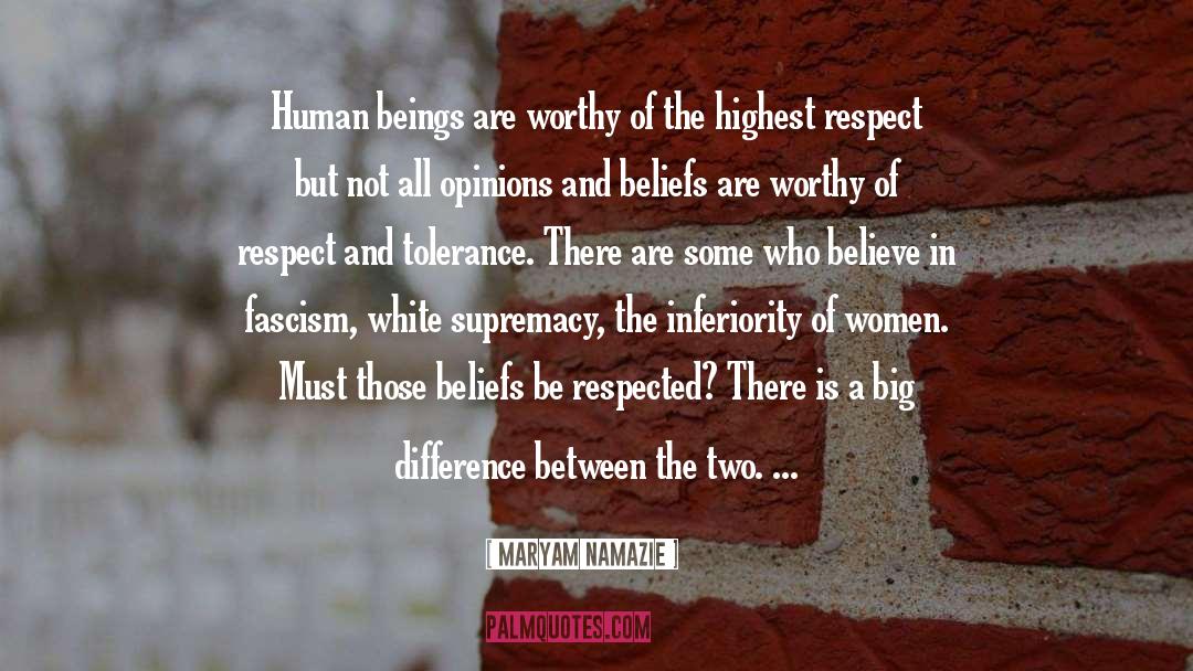 Maryam Namazie Quotes: Human beings are worthy of
