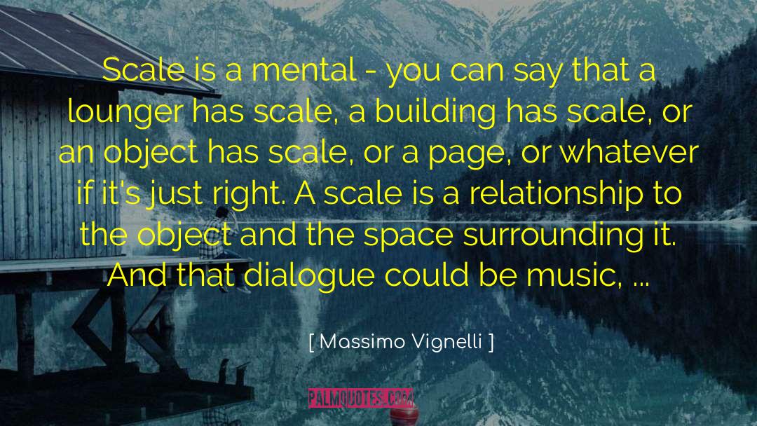 Massimo Vignelli Quotes: Scale is a mental -
