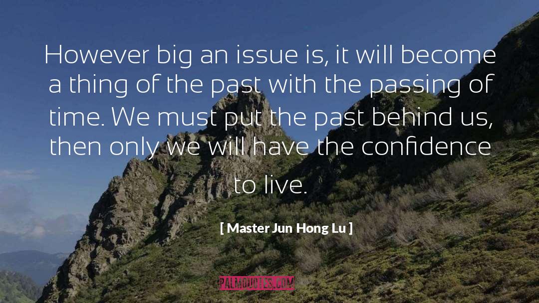 Master Jun Hong Lu Quotes: However big an issue is,