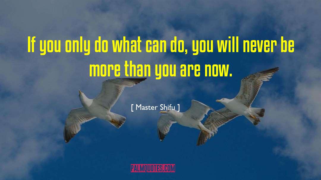 Master Shifu Quotes: If you only do what