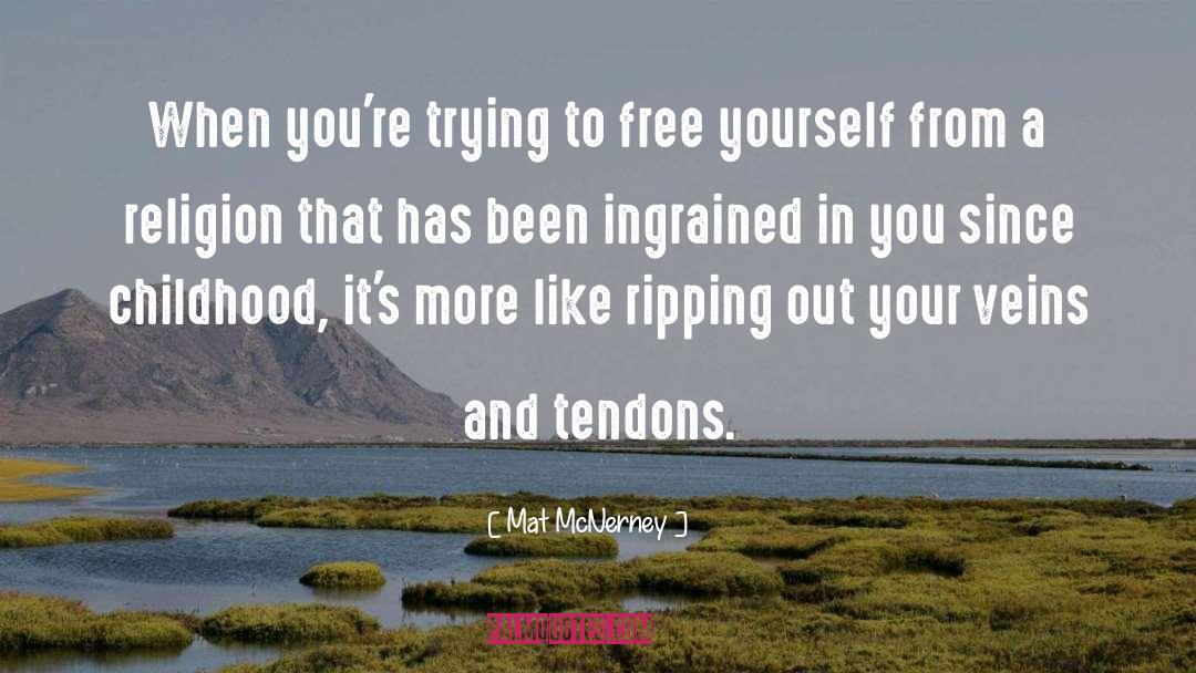 Mat McNerney Quotes: When you're trying to free