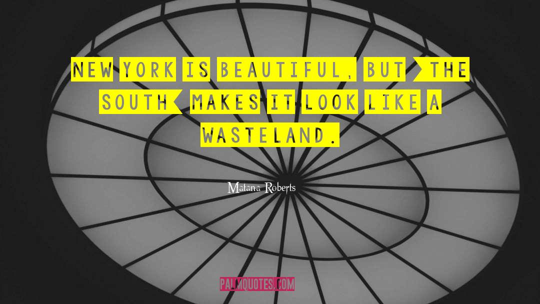 Matana Roberts Quotes: New York is beautiful, but