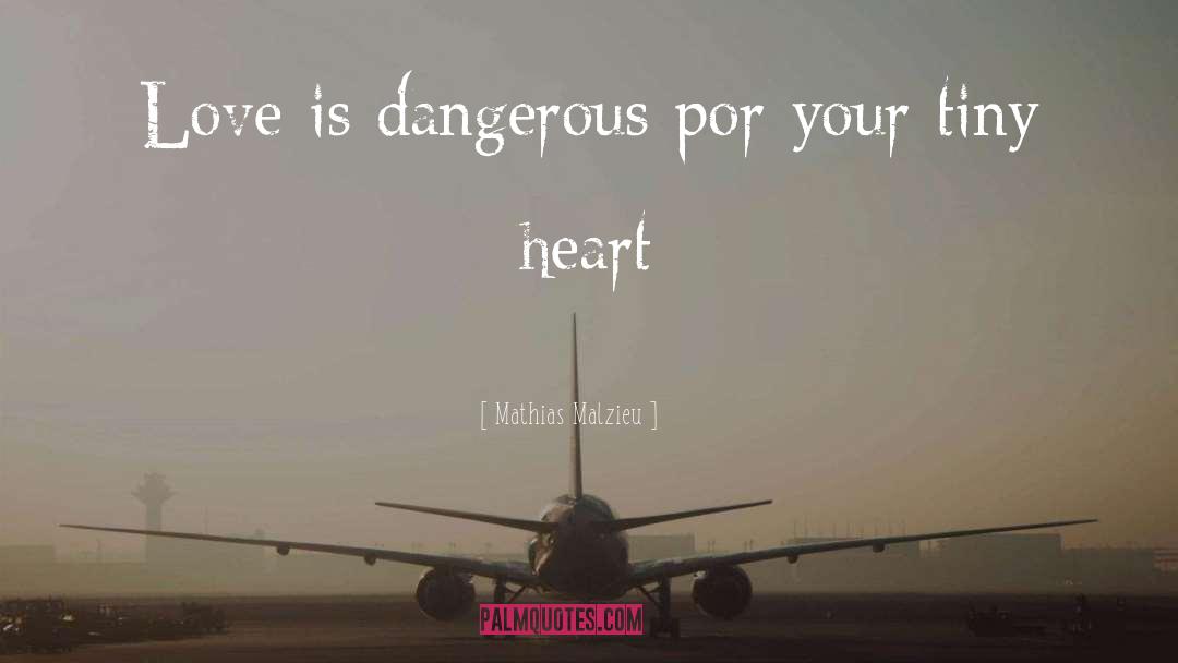 Mathias Malzieu Quotes: Love is dangerous por your
